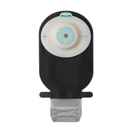Coloplast SenSura Mio 18982 Convex Soft 1-dels tømbar pose, Maxi (490 ml), hullstørrelse 31-50 mm, svart, 10 stk.