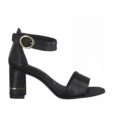 Tamaris Elegant Middle Heels Sandalen , Zwart , Dames , Maat: 36 EU