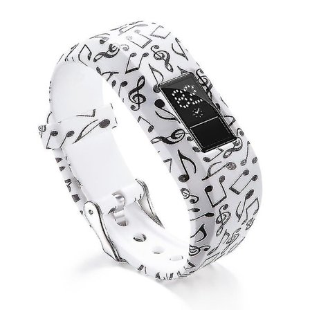 Pehmeä silikoni rannekoru Garmin Vivofit Jr/jr2 Junior Activi -kellolle, keltainen