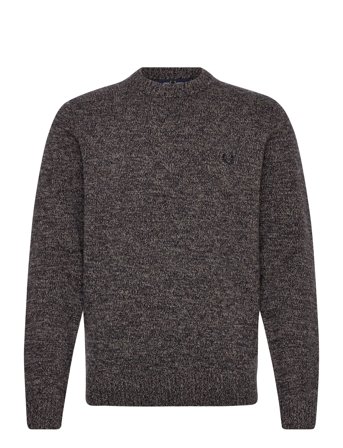 Fred Perry Twisted Marl Jumper - Brown - XXL