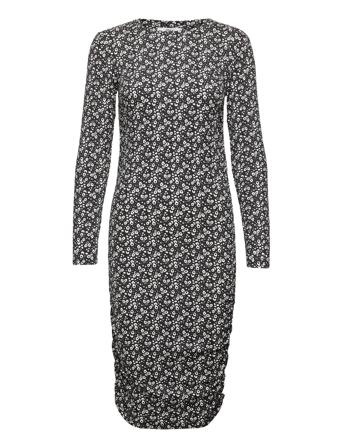 Onlzille Ea L/S Ruching Dress Nn Patterned ONLY