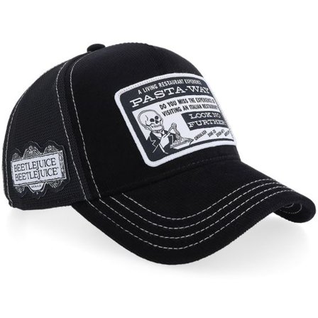 Capslab - Svart trucker Keps - Beetle Juice Look No Further Black Trucker @ Hatstore