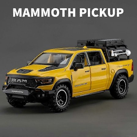 Metallinen maastoajoneuvolelu 1:32 DODGE Mammoth 1000 TRX painevalettu malli