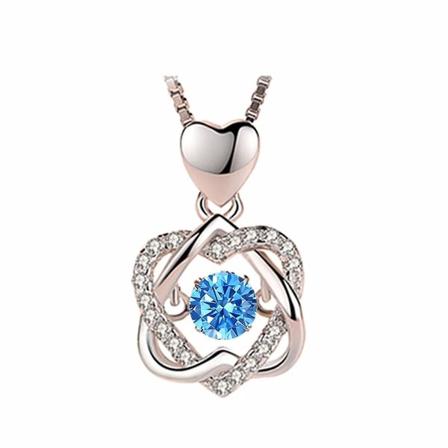 Naiset Silver Infinity Love Heart Kaulakoru S Imple Temperament Solisluuketju Lov