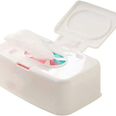 Våtserviettboks med lokk, støvtett, for hjem og kontor