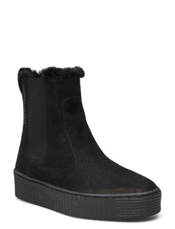 Essential Chelsea Warmbootie Shoes Boots Ankle Boots Ankle Boot - Flat Svart Tommy Hilfiger*Betinget Tilbud