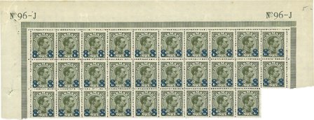 Danmark - Arkdel med 29 postfriske mærker AFA 119