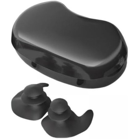 1 kpl Silikoniset uimakorvatulpat, joustava vedenpitävä mukava musta setti