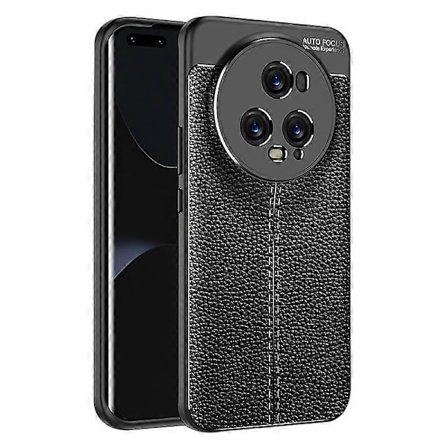 Litchi Textur Slimmat Fodral för Honor Magic5 Pro Anti-Drop TPU Telefonskal