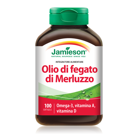 Jamieson Olio Di fegato Di Merluzzo 100 Perle