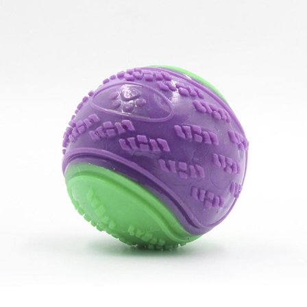 3 stk Squeaky Dog Ball, Scooby Doo Dog Ball Toy Tenner Rengjøring Valp Interaktiv Tygge Holdbart Leke