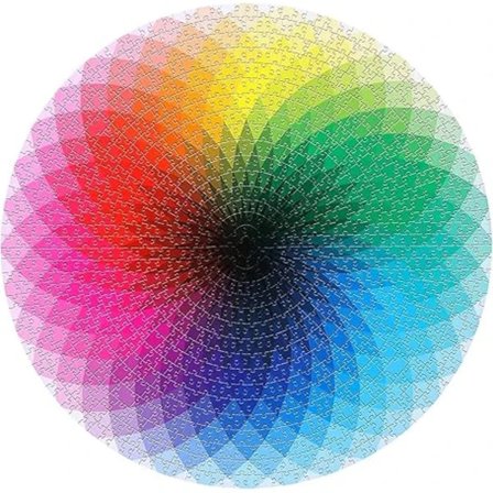 Pyöreä palapeli 1000 palaa Historia Palapeli Värikäs【PL】