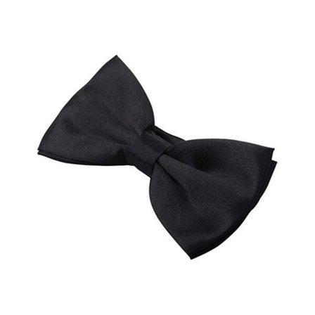 Sortfarvet justerbar smoking-butterfly i sort silke