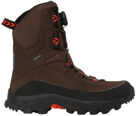 Viking Villrein High Unisex GTX BOA Dark Brown/Red - d_55_NO