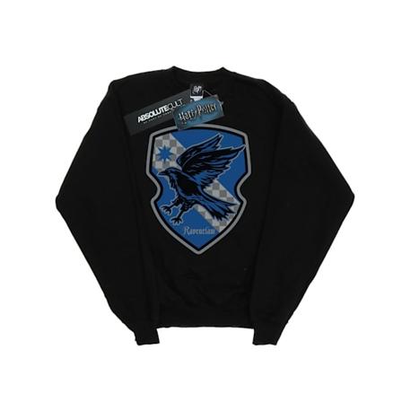 Harry Potter Dam/Kvinnor Ravenclaw Crest Flat Sweatshirt L Svart Black L