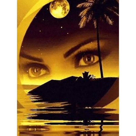 30x40cm 5D Diy Diamantmaleri Kit, Diamantmaleri Himmel Landskab, Mal efter Tal, Komplette Maleri Kit