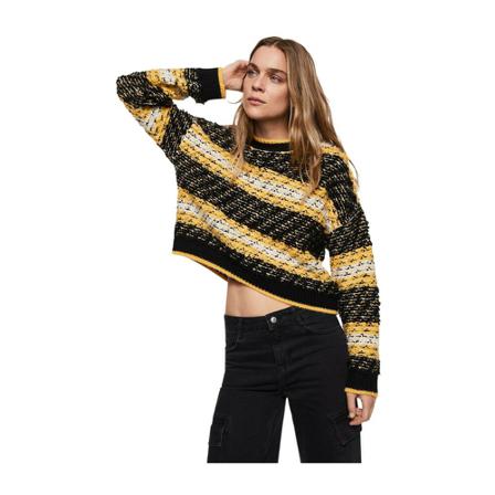 Mango Sweater -- Gul, Dame, Størrelse: 2XL