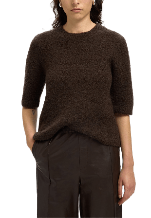 Selected Femme SLFLELOU Pullover Stickat Dam Blå S