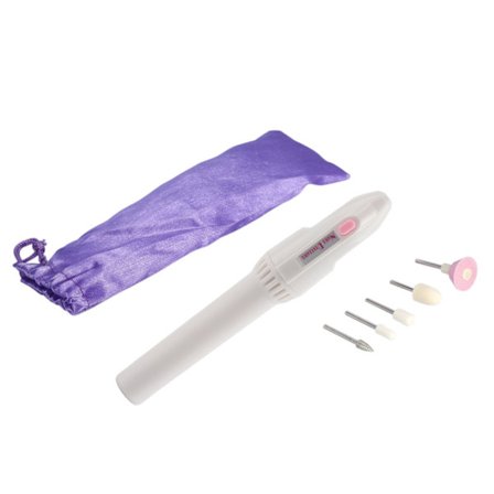 Elektrisk neglefil, negleboremaskine, manicure- og pedicuremaskine med 5 bits