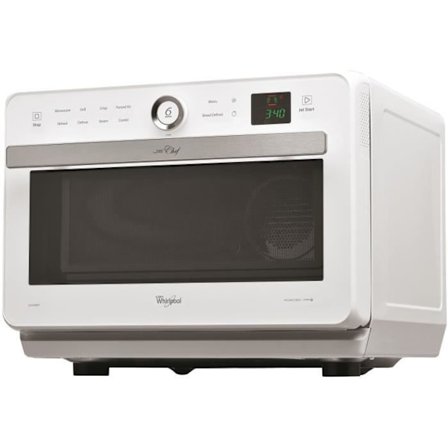WHIRLPOOL JT469WH - Mikrovågsugn Jet Chef - 33 L - 6: e SENS Combi Crisp Steam - Rostfritt stålhål - 36 cm skivspelare - Vit