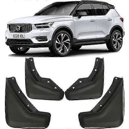 Äkta Komplett Set Stänkskydd Mud Flaps Skärmar Passar För 2018-2024 Volvo XC40