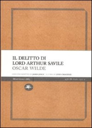 Il delitto di lord Arthur Savile Oscar Wilde