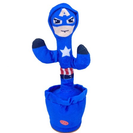 Superhjälte leksaker dansande kaktus - plysch leksaker sjungande kaktus leksak, leksaker-baby leksaker, upprepa vad