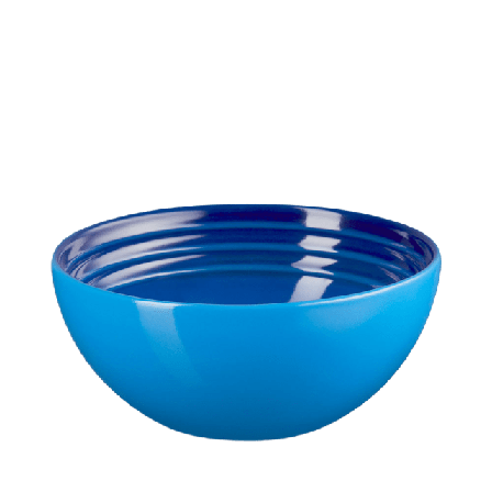 Le Creuset Snackskål Signature stengods 12 cm Azure Blue Serveringstillbehör Blå