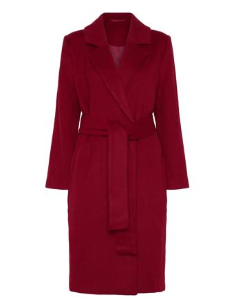 2Nd Liviana - Classic Wool Outerwear Coats Winter Coats Red 2NDDAY