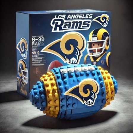 Amerikansk fodbold-byggeklodser – Pædagogisk sportslegetøj med store partikler