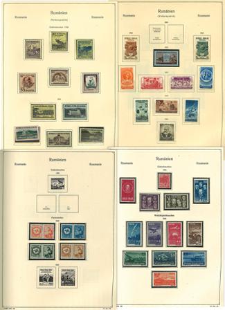 Rumænien ca. 1947-1983 - Samling i 3 frimærkealbum