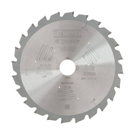 Dewalt DT4310-QZ Sågklinga 216 x 30 mm, 24T, Såga