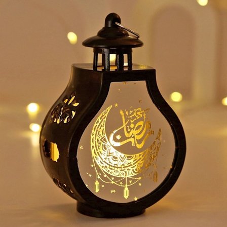 Eid Mubarak Lampe Ramadan LED Lys FARGE 2 FARGE 2