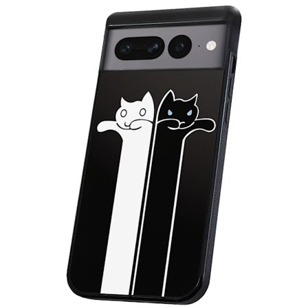 Google Pixel 7A - Kuoret/Suojakuori Pitkänomaiset Kissat