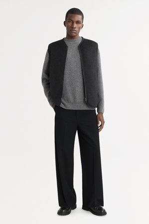 Soft Goat - Men's Vest - Cashmere jacket - S - Charcoal