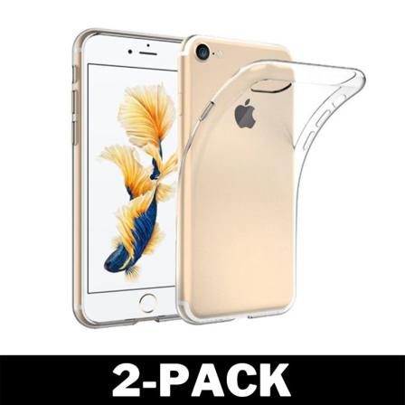 Genomskinligt Gummi Iphone 7/8 Skal Transparent Tpu 2-pack