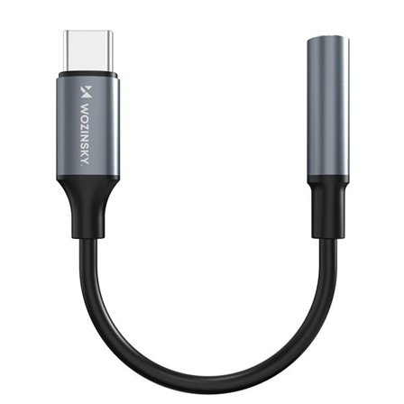 Wozinsky Ljudadapter USB-C - 3,5mm - Svart