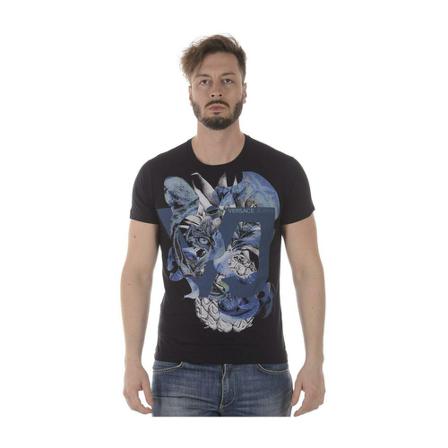 Versace Jeans Couture, T-shirt Zwart, Heren, Maat:L,print
