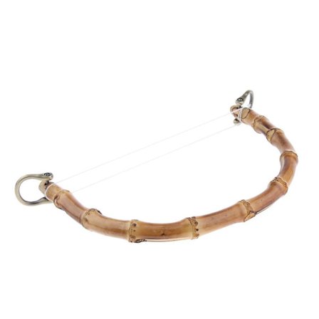Diy äkta bambu trä handväska handtag handväska ersättning brons