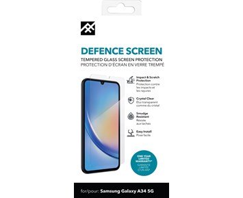 Defence-Glass Samsung A34 5G-Skjermbeskytter i herdet glass til Galaxy A34-Telecom accessories-Skjermbeskyttere