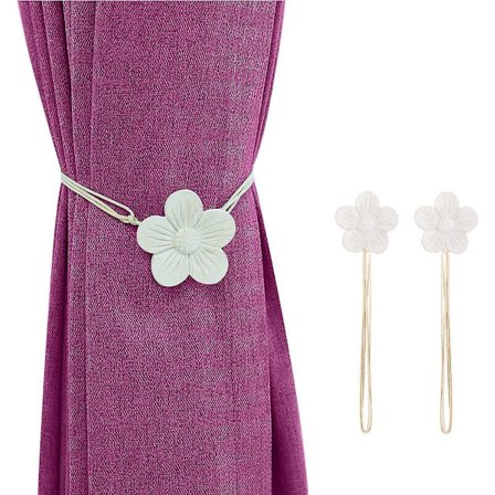 Sett med 2 Retro Magnetiske Gardinholdere, Japansk Aprikos