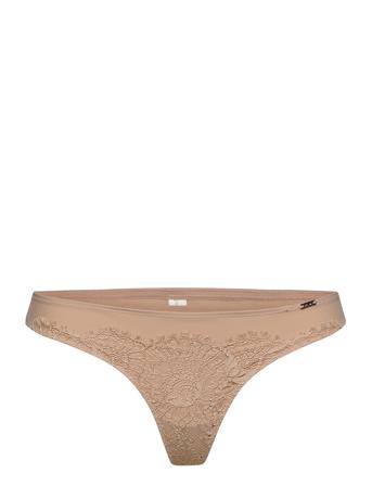 Brief Nora Thong Low Stringtruse Undertøy Beige Lindex