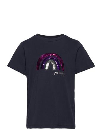 Lpmio Ss Tee Bc T-shirts Short-sleeved Blå Little Pieces