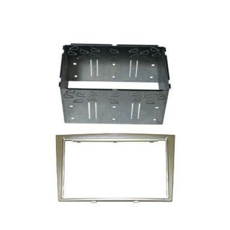 Facadadapter bilradio - AUTOLEADS - Opel Corsa 2006 - Dubbel DIN - Champagnebeige - Metallbur