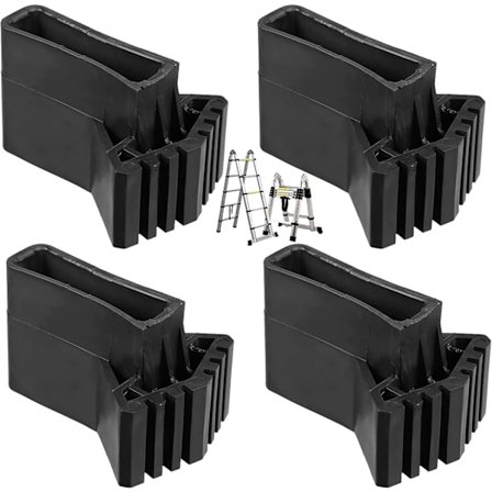 Stigefotbeskyttere Fotforlengelse Stigefot Sklisikre Gummidutter Universelle Sklisikre Gummistigeerstatningsføtter for Stige (4 Stykker)