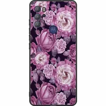 Motorola Moto G60s Svart Skal Blommor