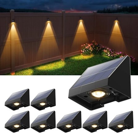 Solcelledrevet belysning for trapper og rekkverk 8/10 pakke_OF