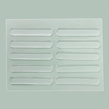 10 STK 63x10x2MM Anti-kollisionsbeskyttelse Dørgreb Køleskab