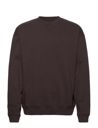 Cope Base Crew Sweat-shirt Tröja Brun Woodbird
