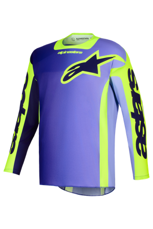 Motokrosový Dres Alpinestars Racer Portl Fialová/Žlutá L